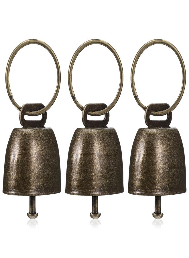 Xyembu 3 PCS Copper Collar Bells, Bells for Dog Collars, Collar Charms, Anti Lost Training Bell, Retro Craft Bell, Pets Pendant Accessories for Dogs, Cats - Image 1